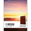 The Message Large Print Brown Trio (Imitation Leather)