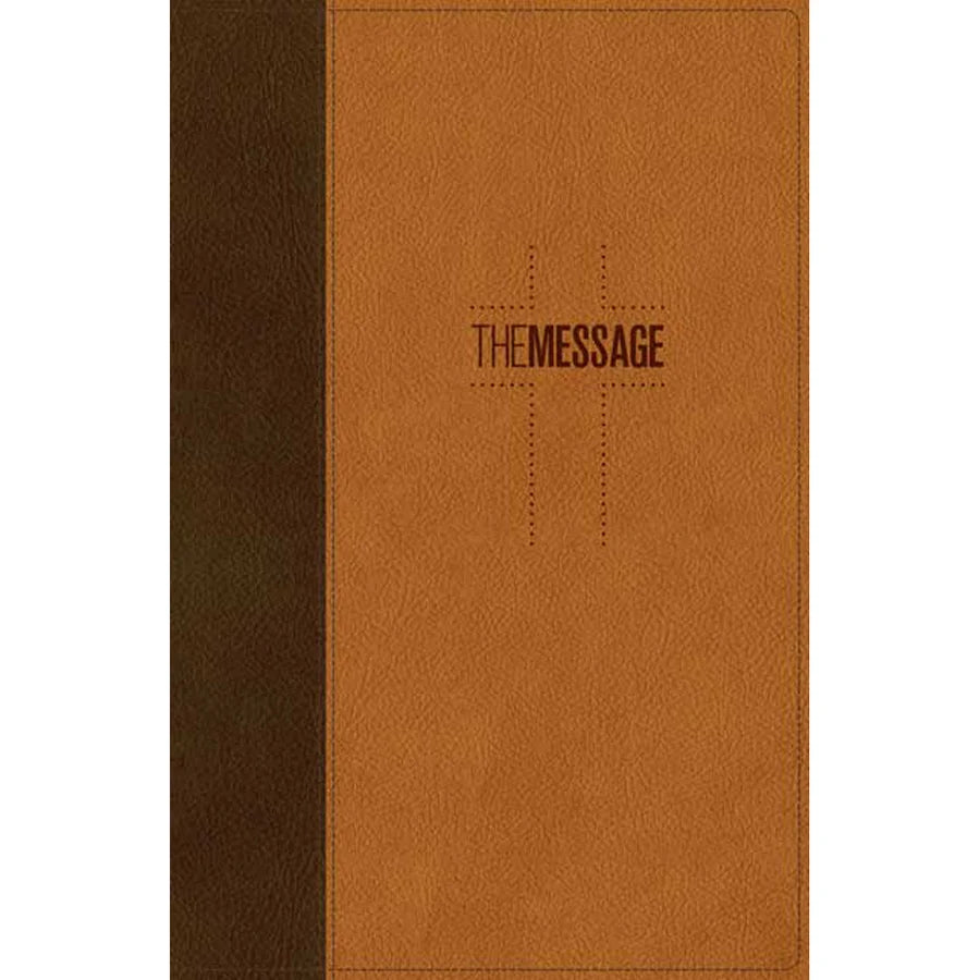 The Message Deluxe Gift Bible Brown / Tan (Imitation Leather)