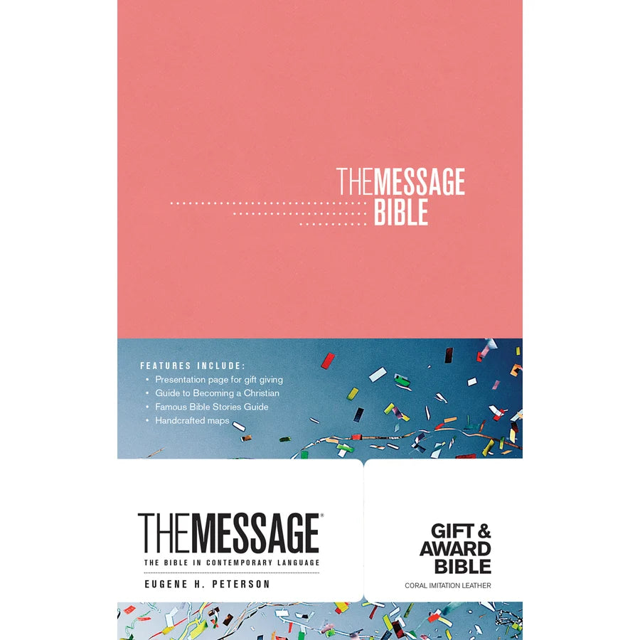 The Message Pink Imitation Leather Gift & Award Bible