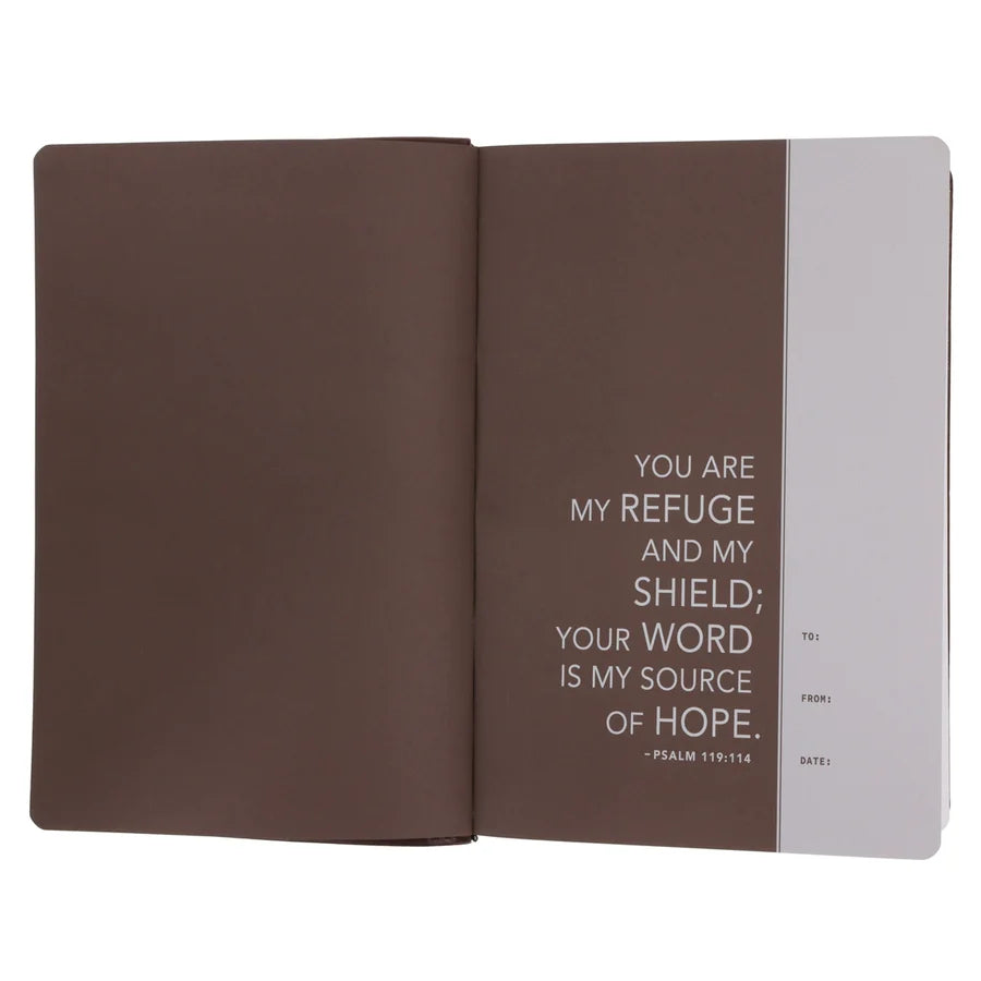 NLT Brown Flexcover Faux Leather Everyday Devotional Bible for Men
