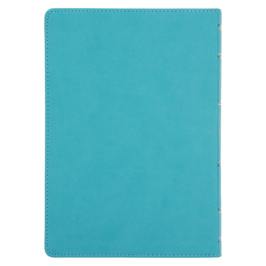 NLT Teal Flexcover Faux Leather Everyday Devotional Bible for Women