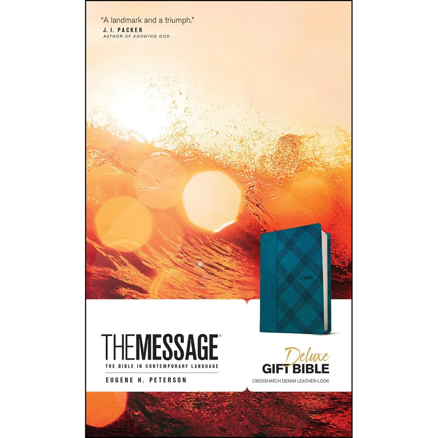 The Message Deluxe Gift Bible Turquoise (Imitation Leather)