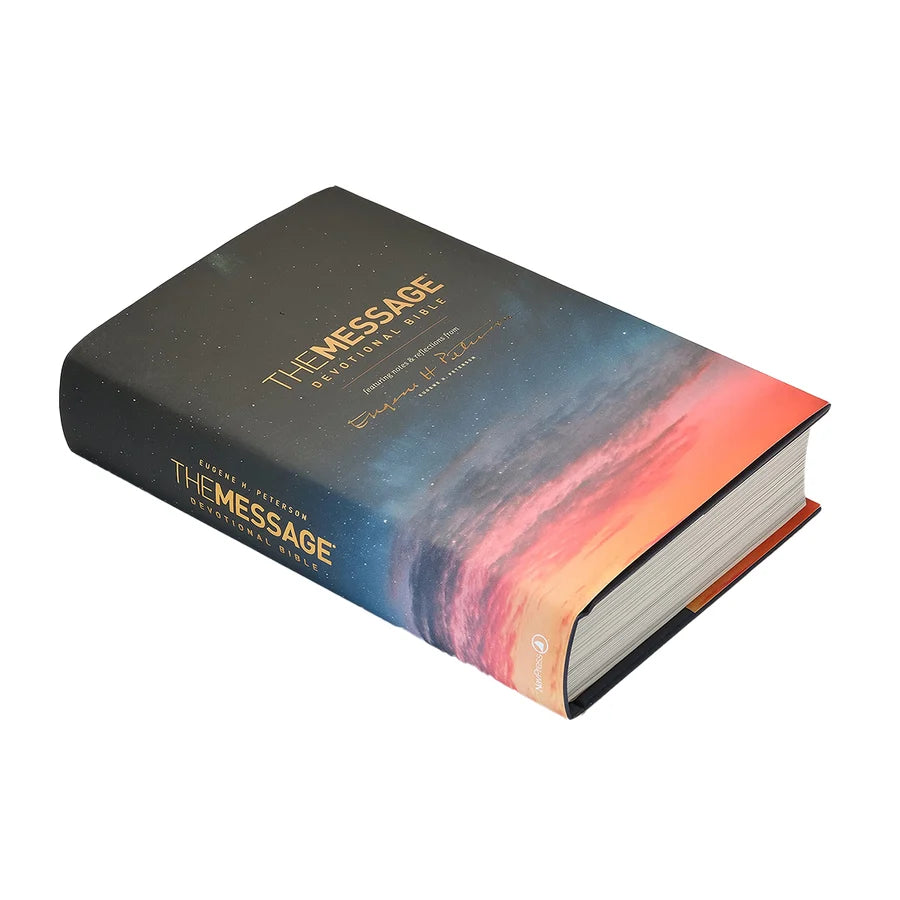 The Message Devotional Bible Large Print (Hardcover)