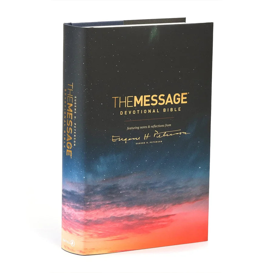The Message Devotional Bible Large Print (Hardcover)