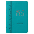 NLT Teal Faux Leather Flexcover Compact Bible