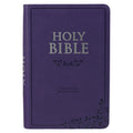 NLT Purple Faux Leather Flexcover Compact Bible
