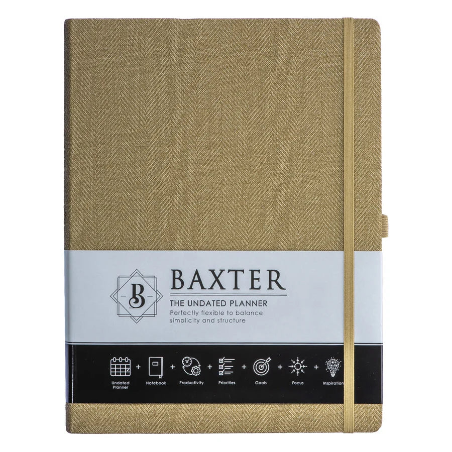 Baxter Undated Planner A4 Sand Color (Durable Synthetic Fibre Flexcover)