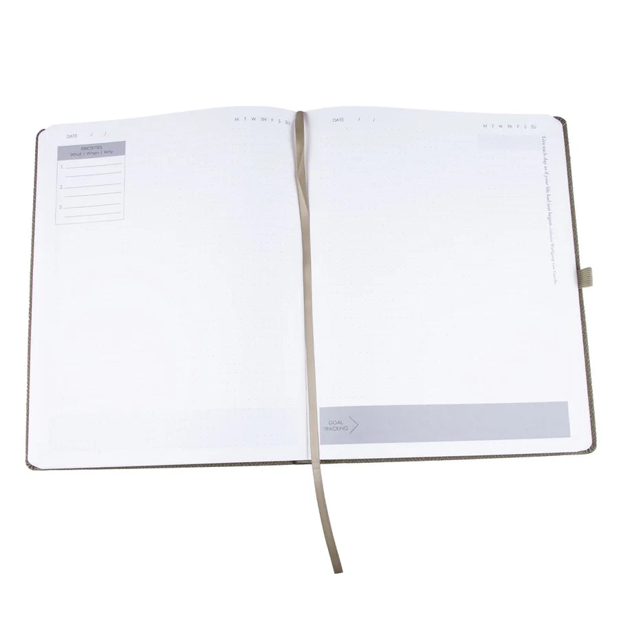 Baxter Undated Planner A4 Sand Color (Durable Synthetic Fibre Flexcover)