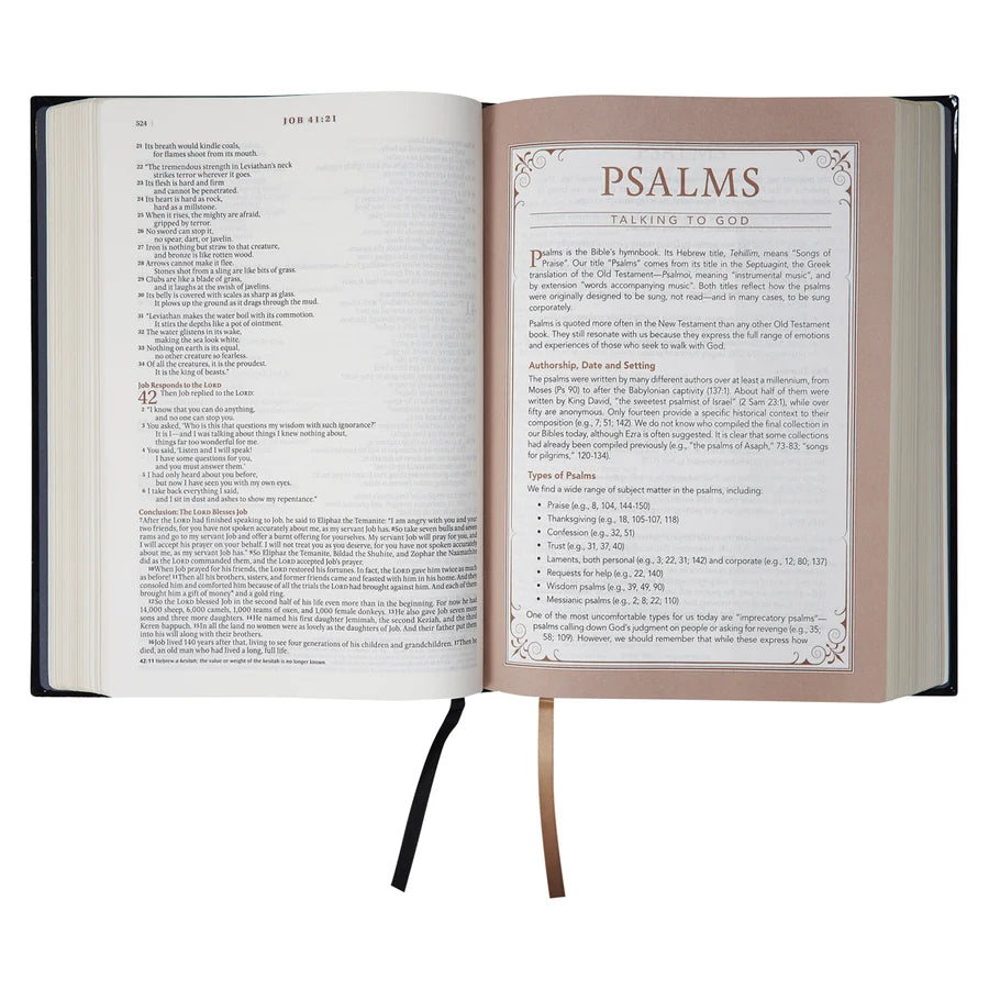 NLT The Spiritual Growth Bible Black Hardcover