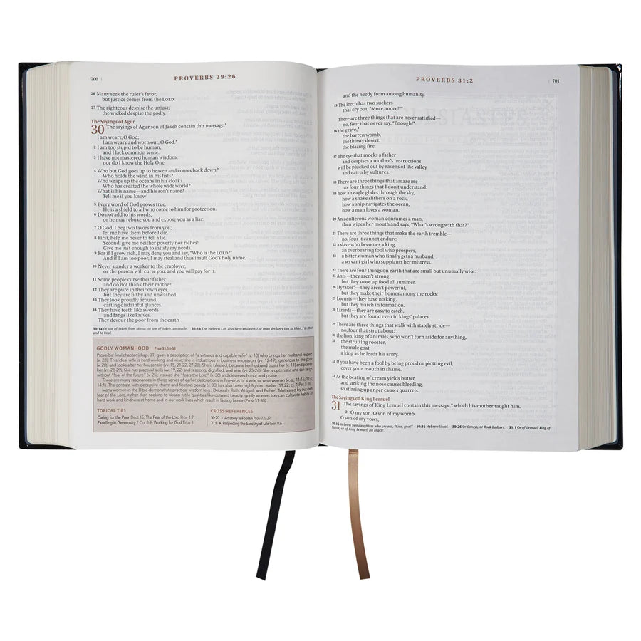 NLT The Spiritual Growth Bible Black Hardcover