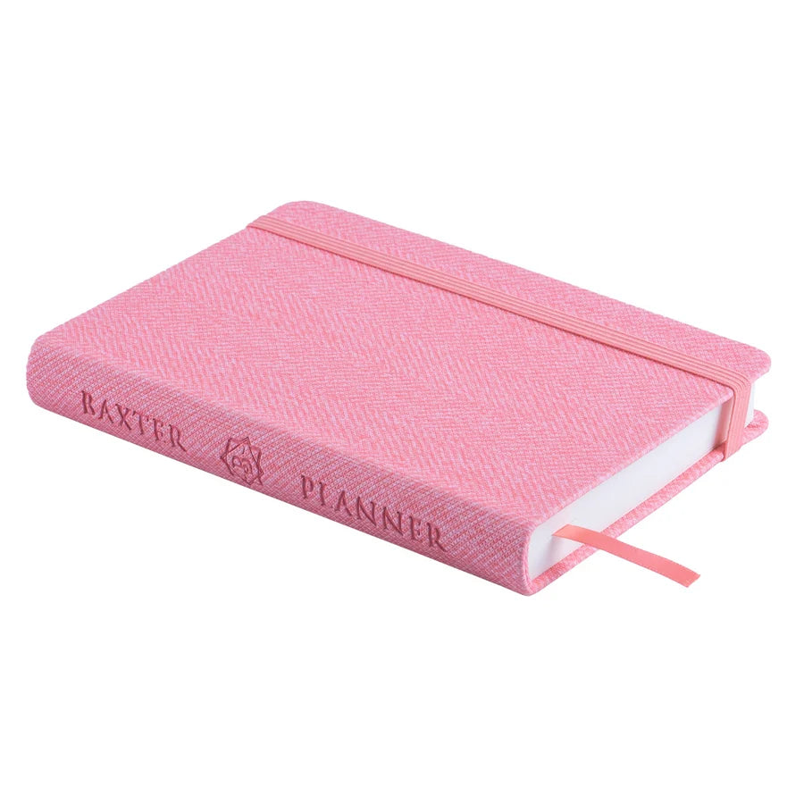 Baxter Undated Planner Pocket Edition Pink (Durable Synthetic Fibre Flexcover)