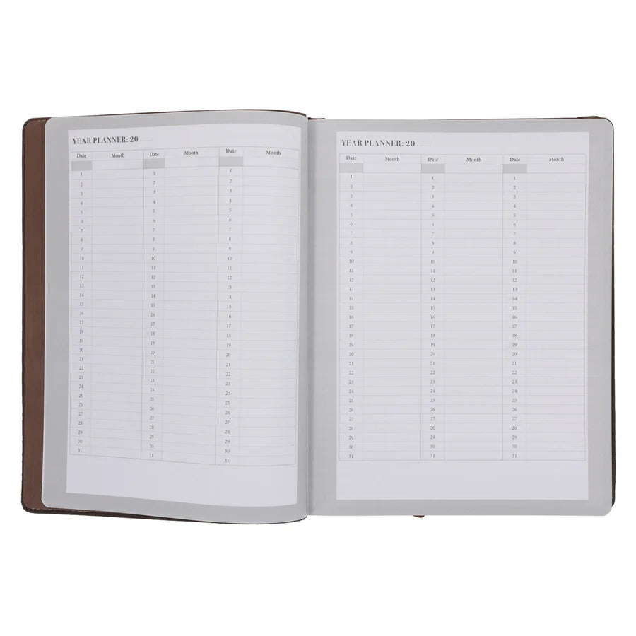 John C. Maxwell Undated Planner Brown (Imitation Leather)