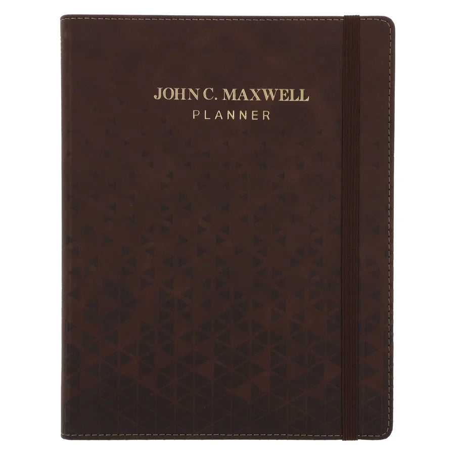 John C. Maxwell Undated Planner Brown (Imitation Leather)