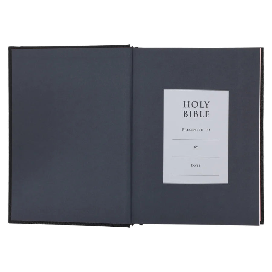 NLT Black Hardcover Bible Large Print
