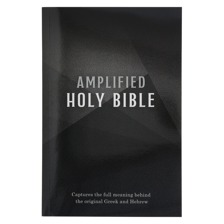 Amplified Black Paperback Economy Edition Bible