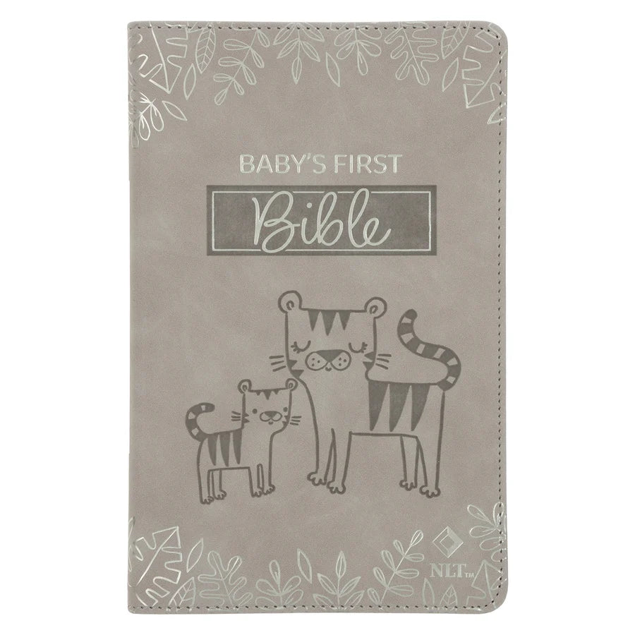 NLT Tiger Flexcover Faux Leather Baby's First Bible