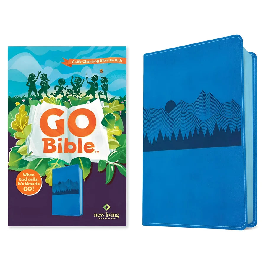 NLT Blue Mountains Imitation Leather Go Bible for Kids