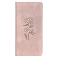 NLT Blush Pink Flowers Imitation Leather Filament Pocket Thinline Bible Red Letter