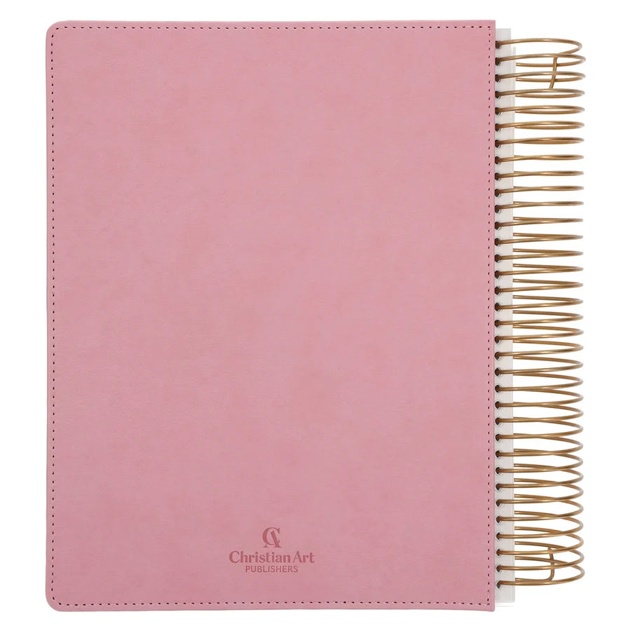 KJV Pink Spiral-Bound Hardcover Faux Leather My Creative Bible Illustrators Edition