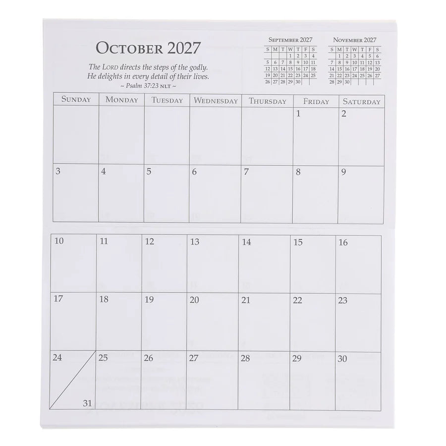 2027 Diary - Daily Planner - Walk by Faith