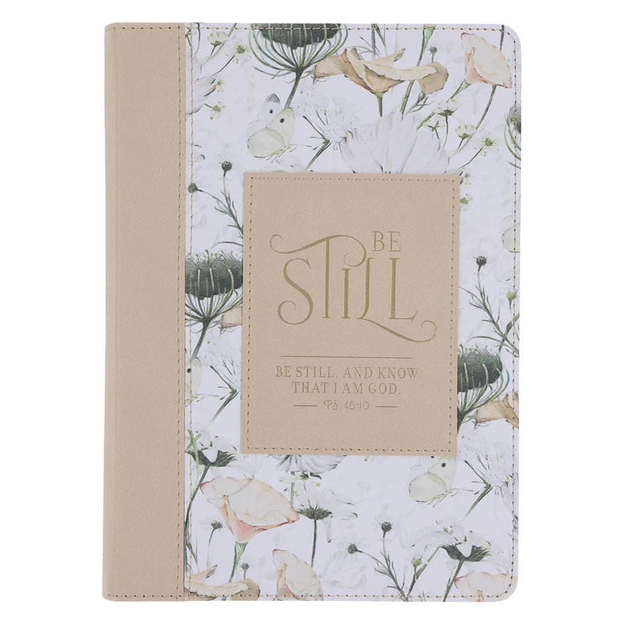 Be Still and Know That I Am God Faux Leather Journal