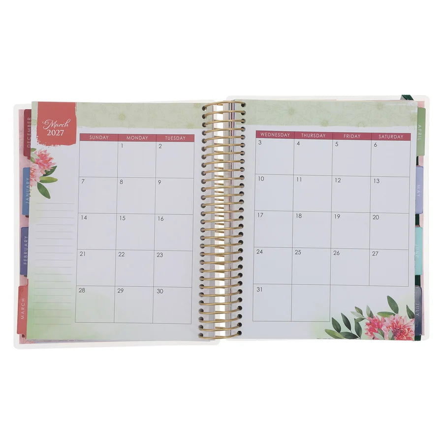 2027 Diary - 18-Month Planner for Women - He Restores My Soul - Wirebound