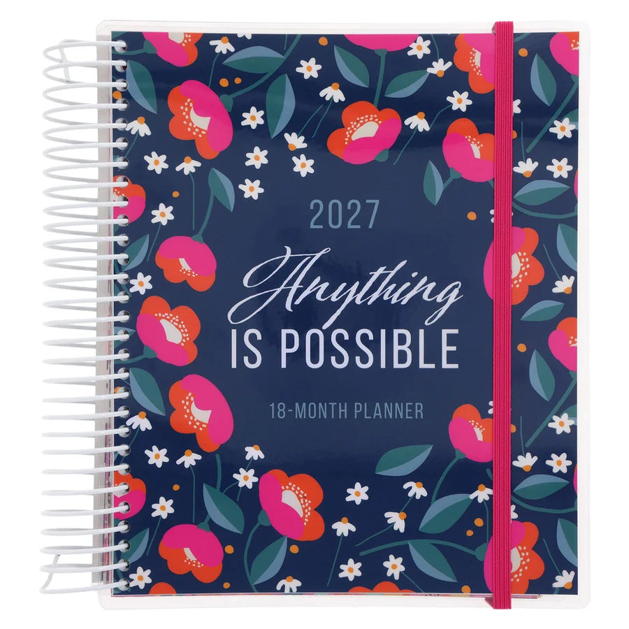 2027 Diary - 18-Month Planner for Women - Anything Is Possible - Wirebound