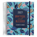 2027 Diary - 18-Month Planner for Women - Grateful and Blessed - Wirebound