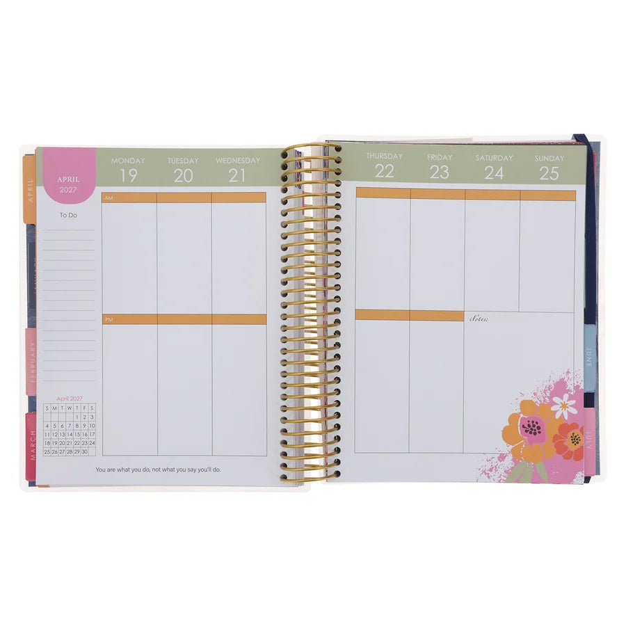 2027 Diary - 18-Month Planner for Women - Good Things Take Time - Wirebound