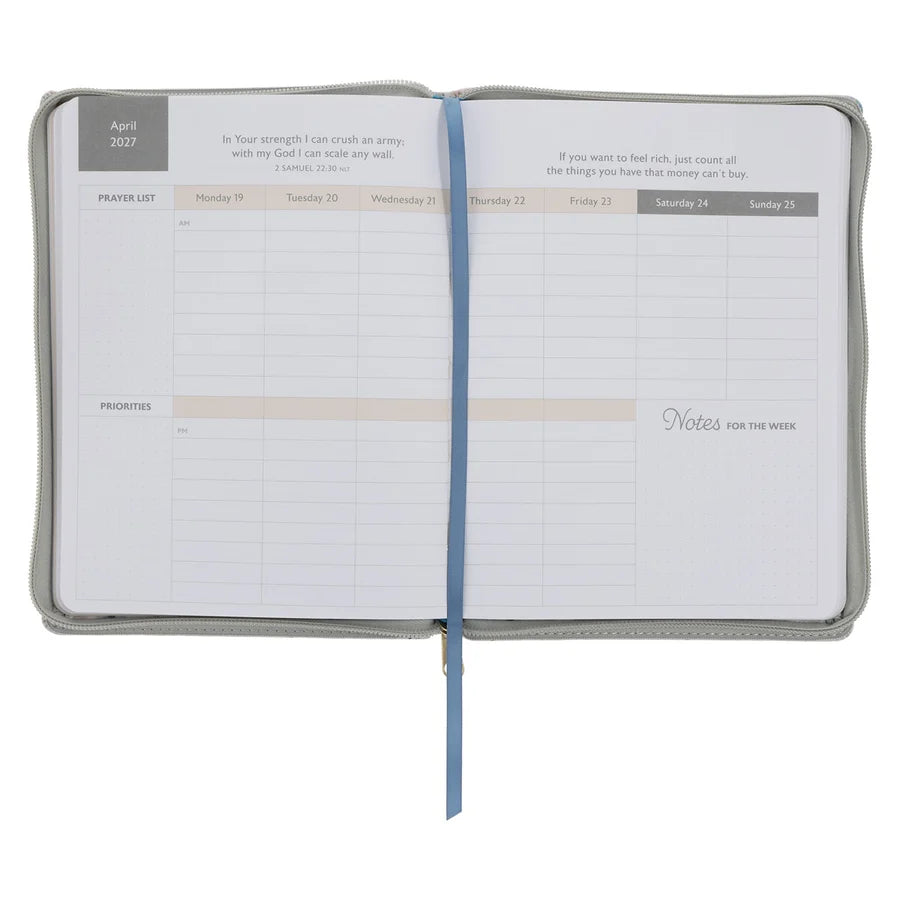 2027 Diary - 18-Month Planner for Women - All Things - Faux Leather with Zip