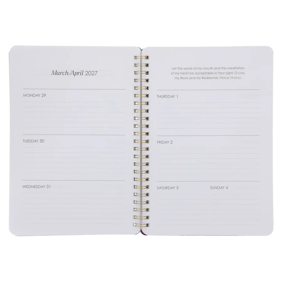 2027 Diary - Daily Planner - His Mercies Are New Every Morning - Wirebound
