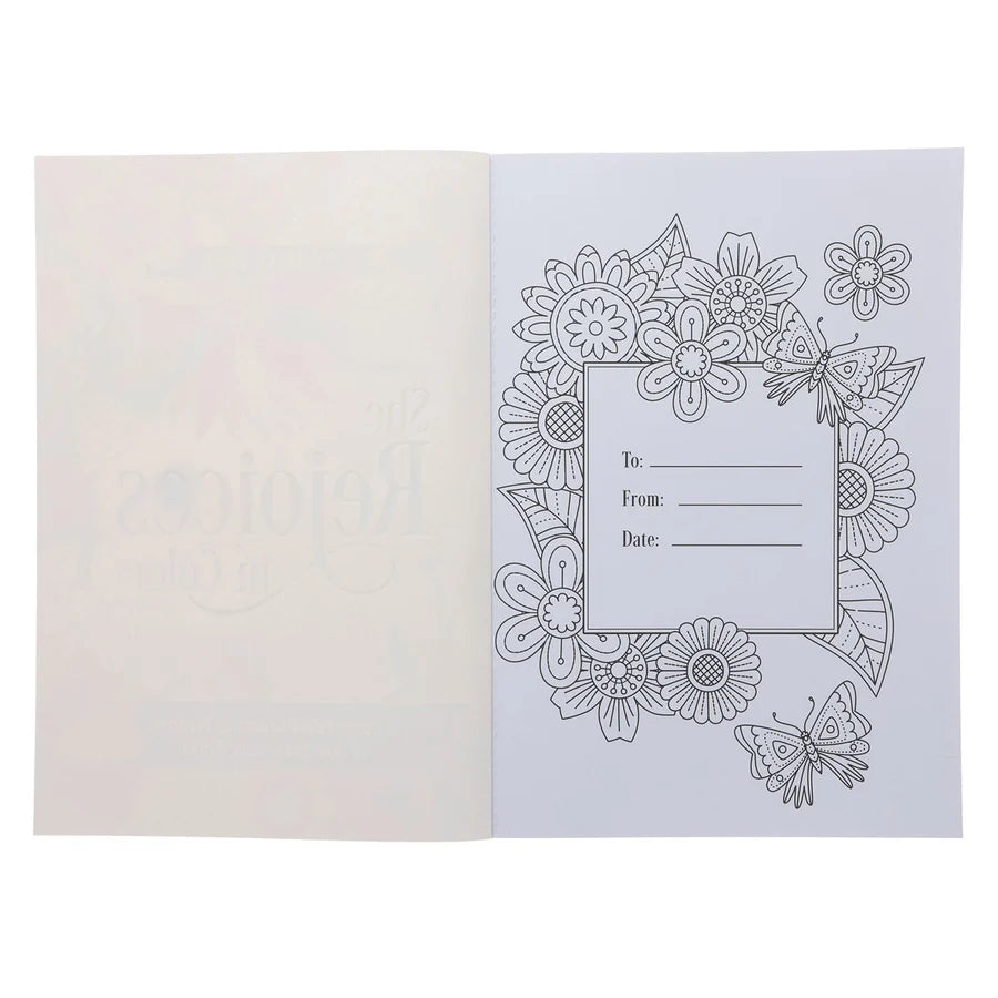 She Rejoices in Color Coloring Book (Paperback)