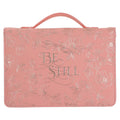 Be Still Faux Leather Bible Bag