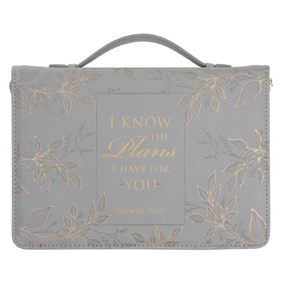 I Know the Plans I Have for You Faux Leather Bible Bag