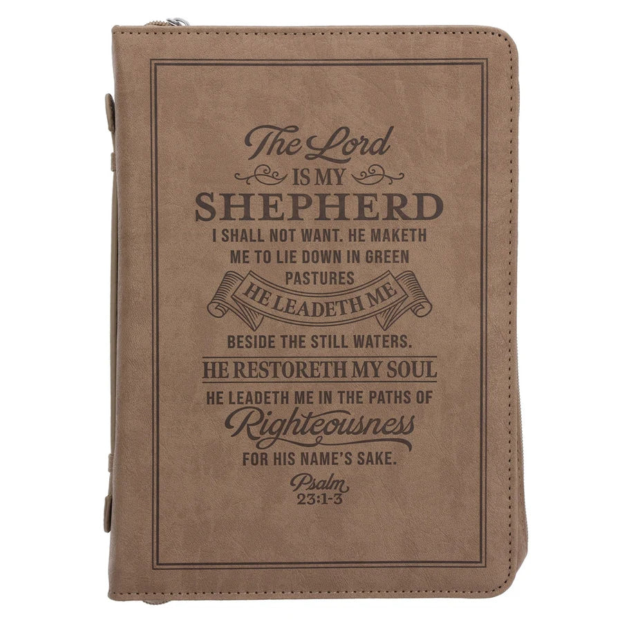 The Lord Is My Shepherd Faux Leather Bible Bag