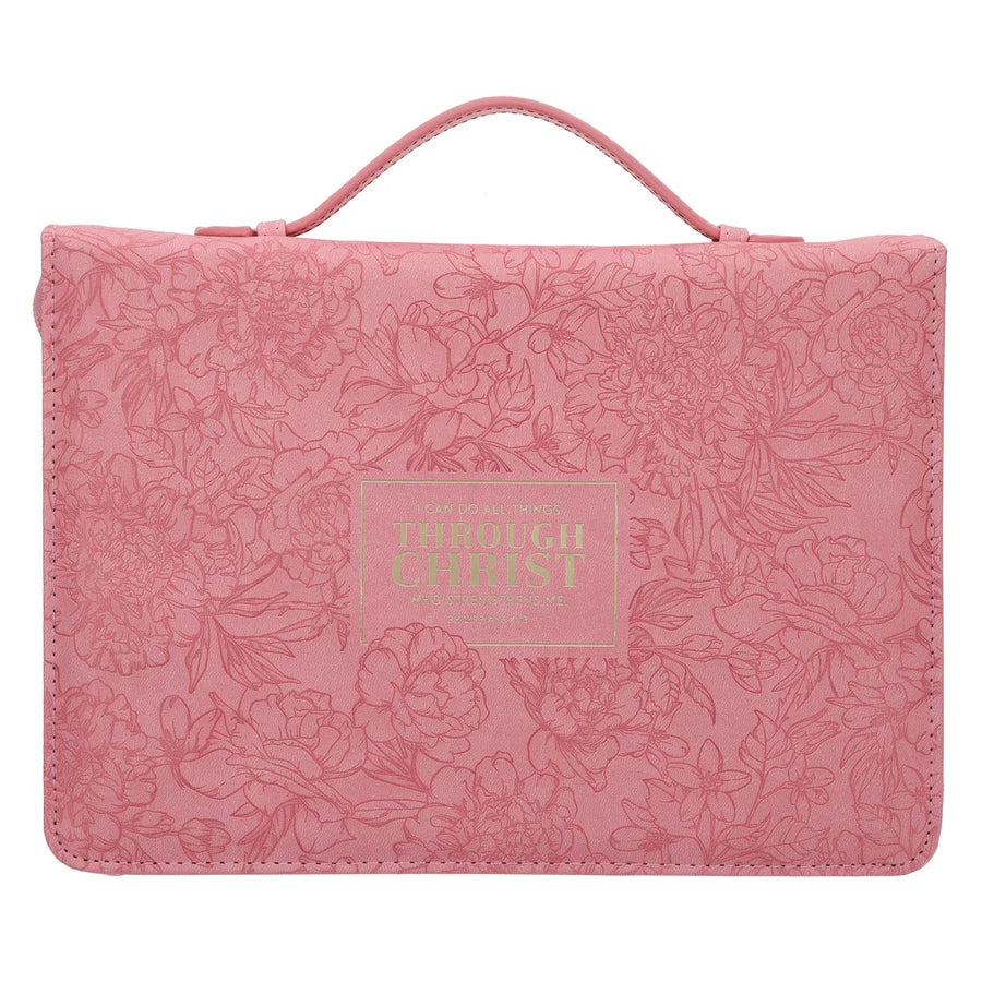 I Can Do All Things Through Christ Who Strengthens Me Faux Leather Bible Bag