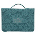 Hope and a Future Teal Faux Leather Bible Bag